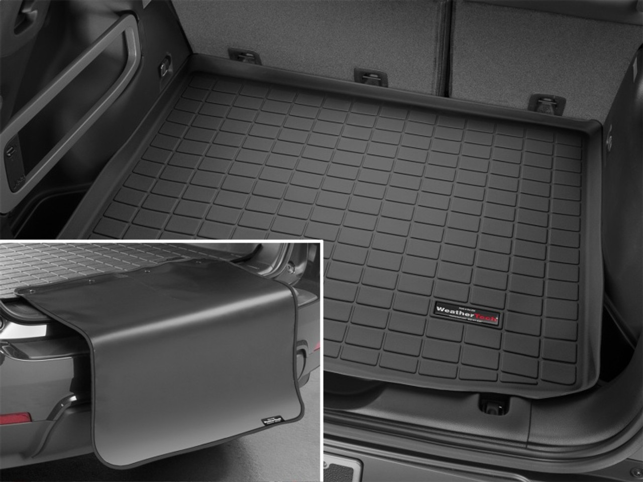 WeatherTech 2021+ Chevrolet TrailBlazer Cargo With Bumper Protector - Black - 401369SK Photo - Mounted