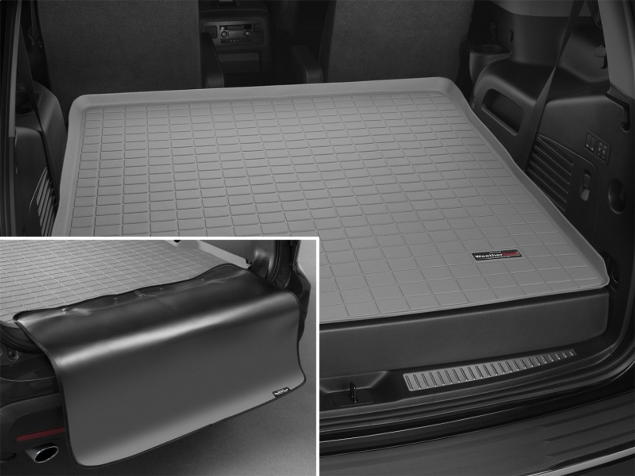 WeatherTech 2021+ Chevrolet TrailBlazer Cargo With Bumper Protector - Black - 401369SK Photo - Mounted
