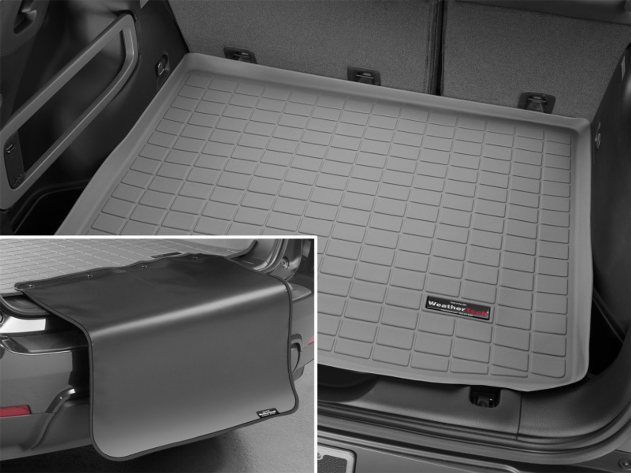 WeatherTech 2021+ Chevrolet TrailBlazer Cargo With Bumper Protector - Black - 401369SK Photo - Mounted