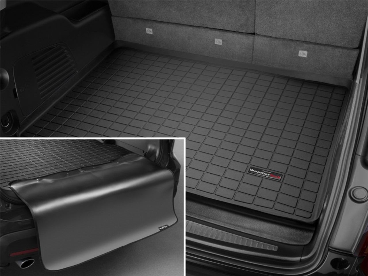 WeatherTech 2021+ Chevrolet TrailBlazer Cargo With Bumper Protector - Black - 401369SK Photo - Mounted