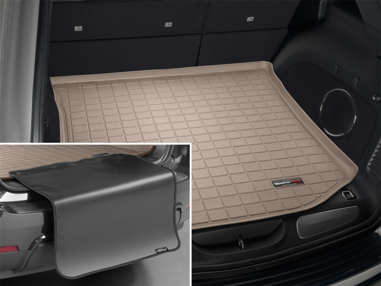 WeatherTech 2021+ Chevrolet TrailBlazer Cargo With Bumper Protector - Black - 401369SK Photo - Mounted