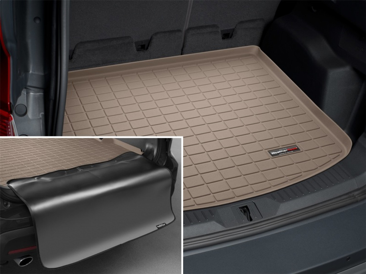 WeatherTech 2021+ Chevrolet TrailBlazer Cargo With Bumper Protector - Black - 401369SK Photo - Mounted