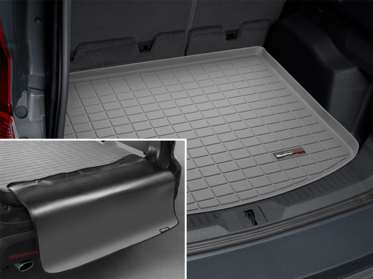 WeatherTech 2021+ Chevrolet TrailBlazer Cargo With Bumper Protector - Black - 401369SK Photo - Mounted
