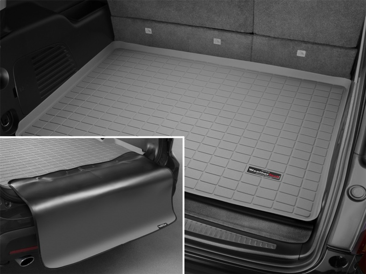 WeatherTech 2021+ Chevrolet TrailBlazer Cargo With Bumper Protector - Tan - 411369SK Photo - Mounted