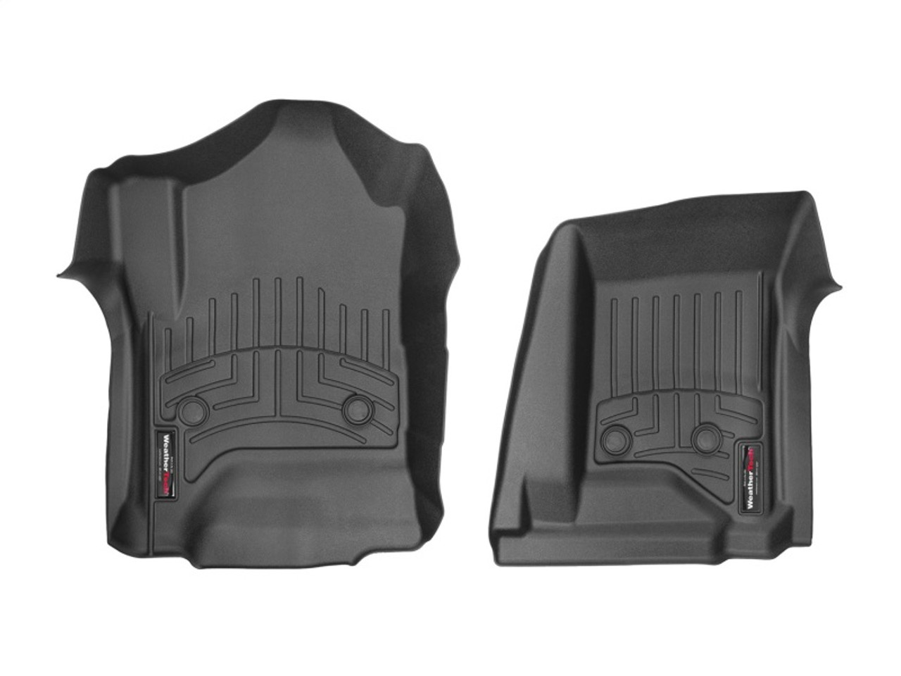 WeatherTech 2015+ GMC Sierra / Sierra Denali 3500HD Front FloorLiner for Vinyl Floors - Black - 4412671V Photo - Primary