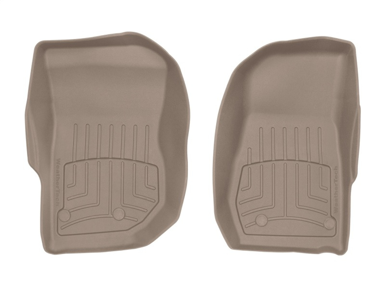 WeatherTech 14-17 Jeep Wrangler Front FloorLiner HP - Tan - 455731IM Photo - Primary