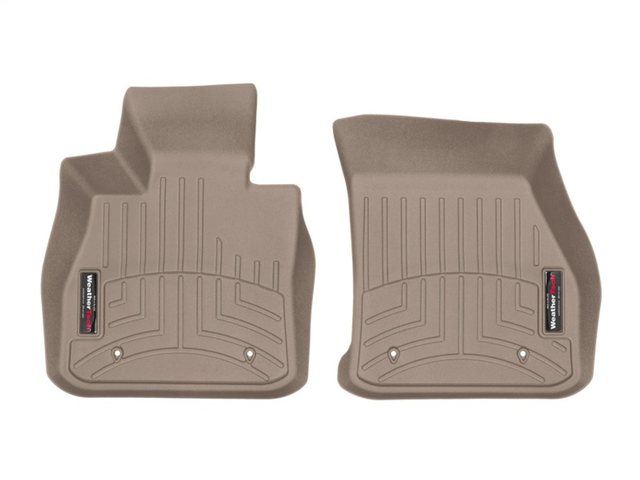 WeatherTech 2016+ Mini Clubman F54 Front FloorLiner - Tan - 458711 Photo - Unmounted