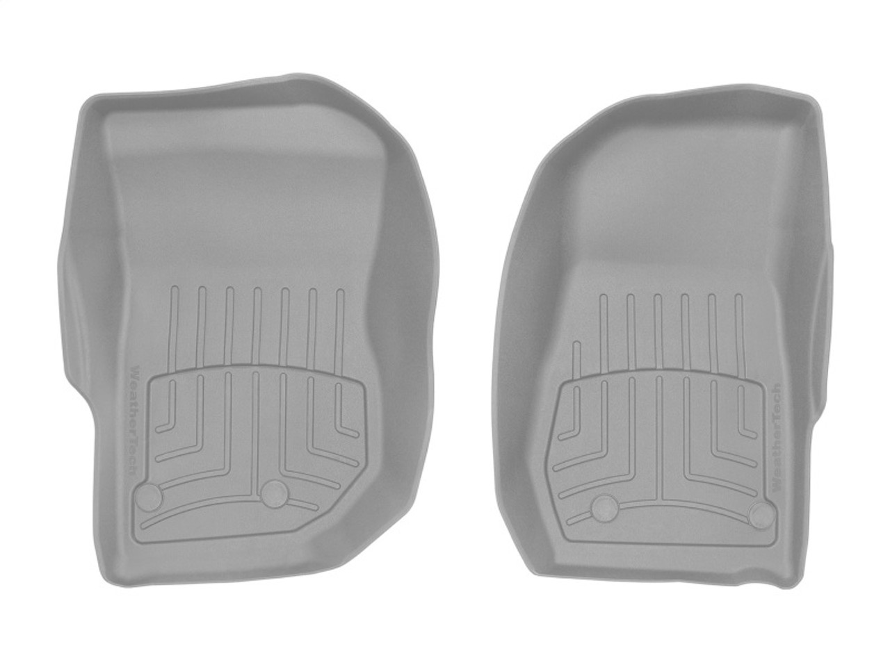 WeatherTech 14-17 Jeep Wrangler Front FloorLiner HP - Grey - 465731IM Photo - Primary
