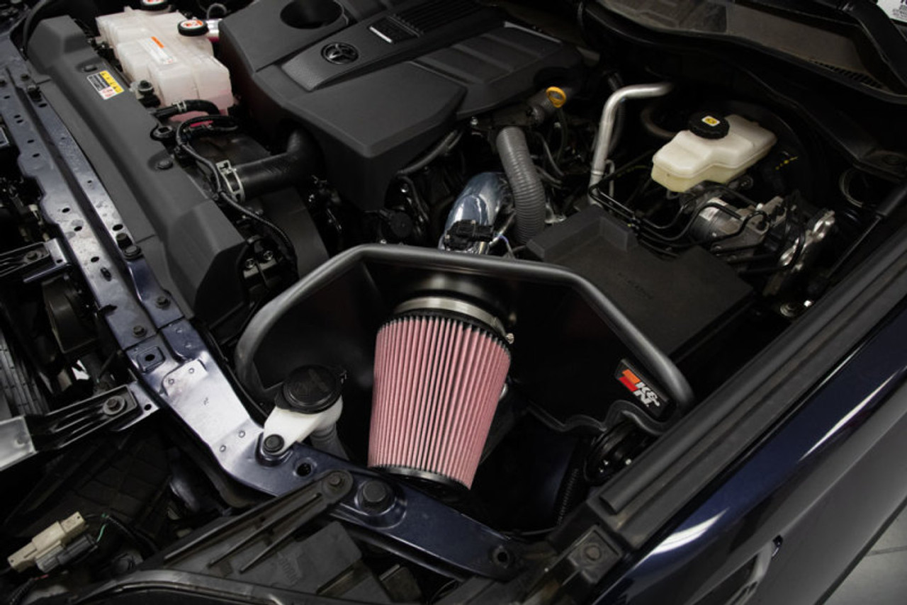 K&N 2022 Toyota Tundra V6-3.5L F/I Performance Air Intake System - 77-9042KP Photo - Mounted