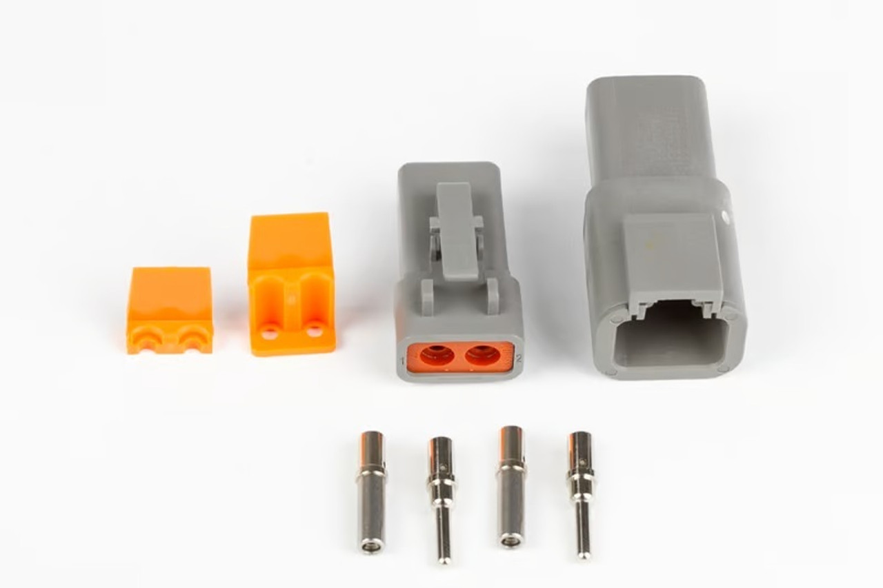 Haltech Matching Set of Deutsch DTP-2 Connectors (25 Amp) Plug & Pins - HT-031202 User 1