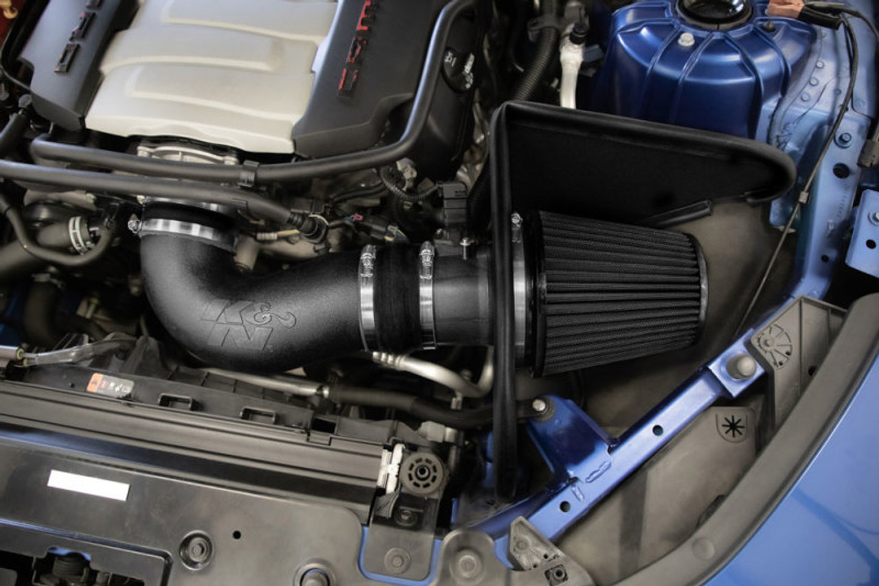 K&N 16-23 Chevrolet Camaro SS 6.2L V8 F/I Dryflow Performance Air Intake System - 30-3092 Photo - Mounted