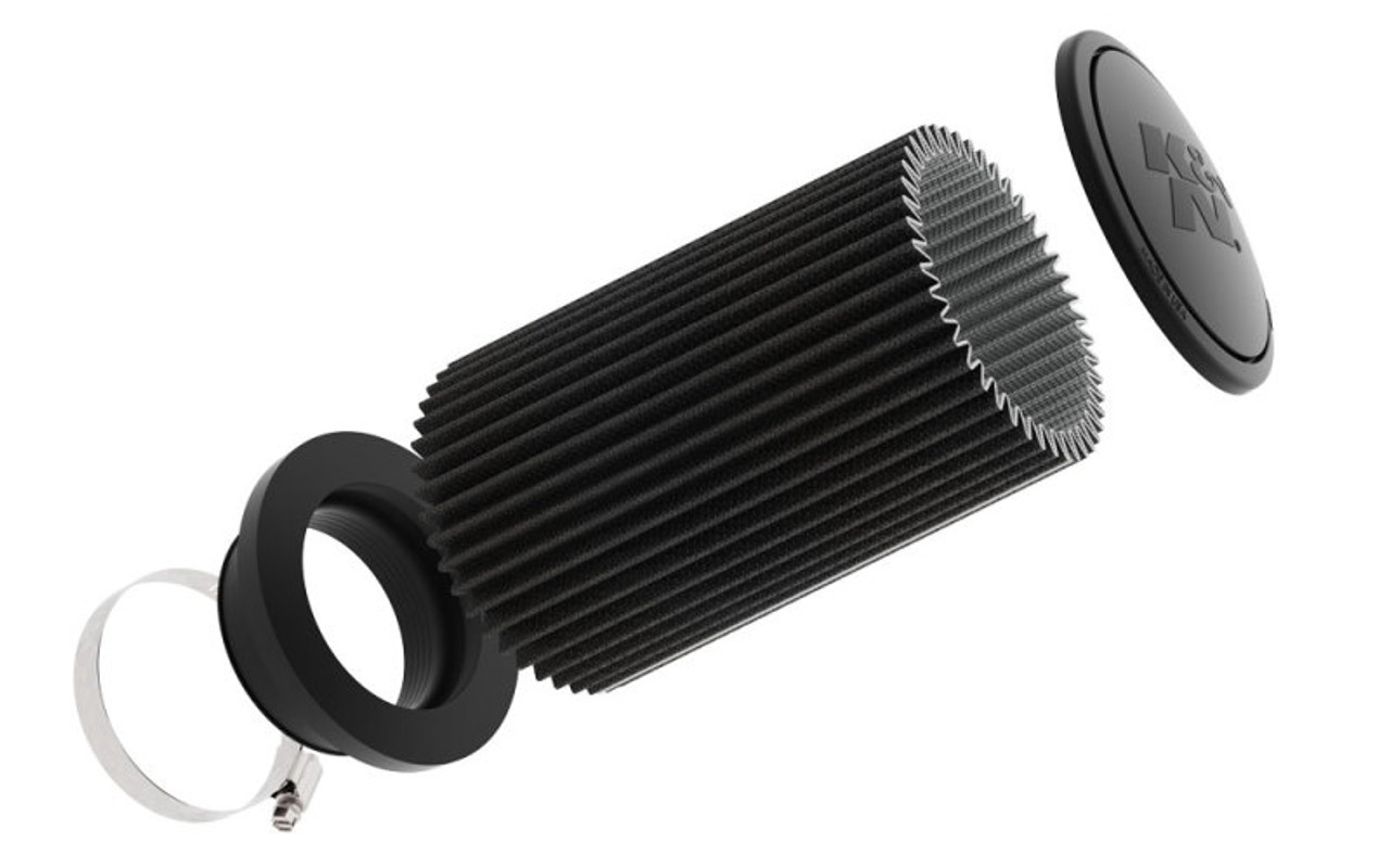 K&N Universal Air Filter (4in. Flange / 6in. Base / 5.25in. Top OD / 9.25in. Height) - RU-3112HBK Photo - out of package