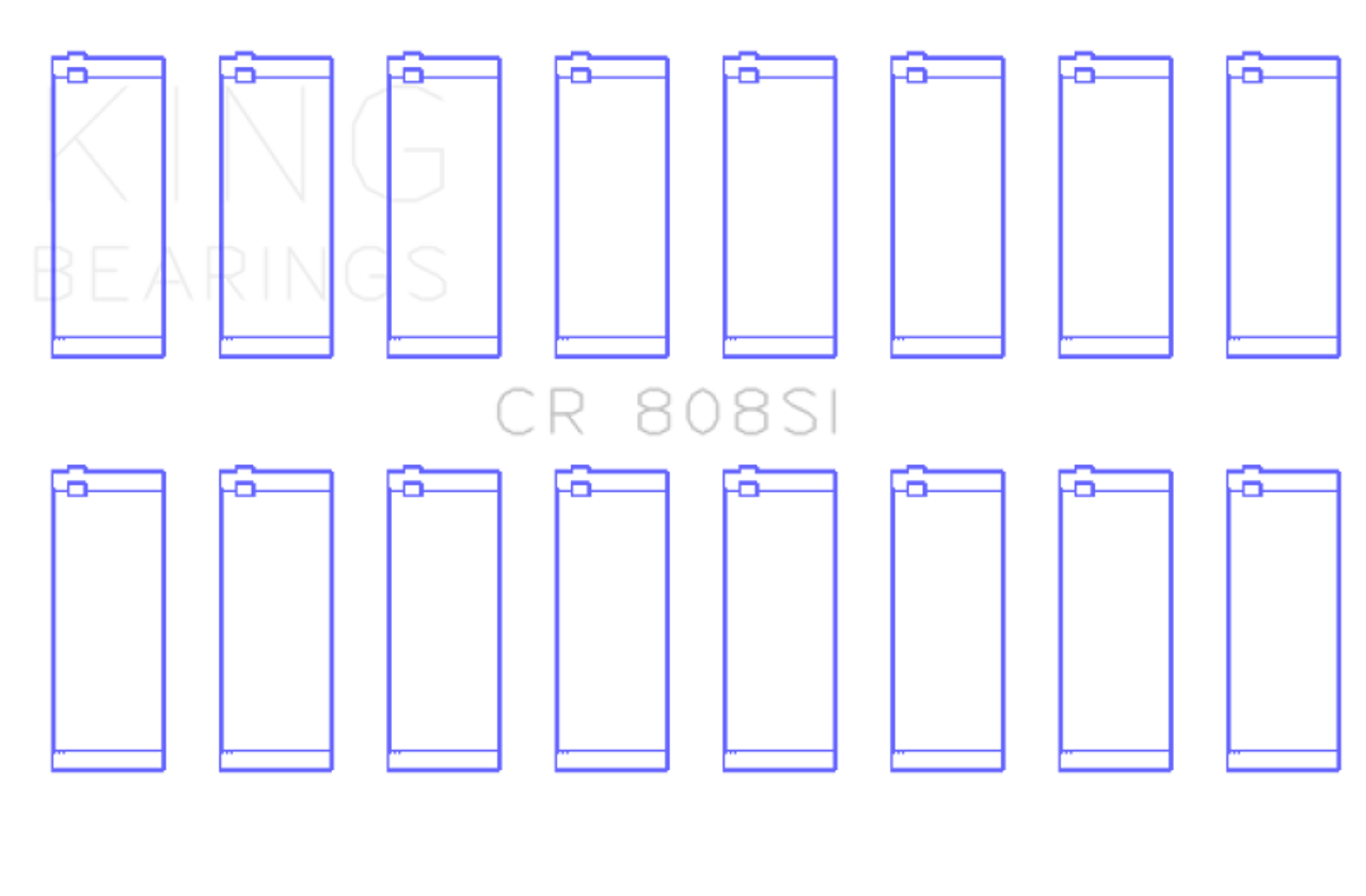 King Chevrolet 369-502 GEN IV/V/VI (Size +0.60) Rod Bearing Set - CR808SI060 Photo - Primary