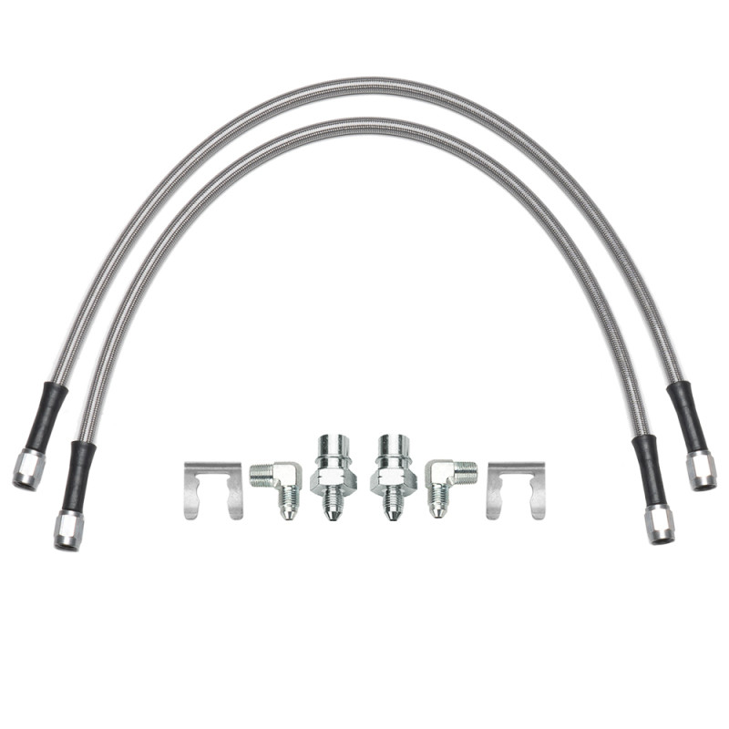 Wilwood M10x1.00 BF TO 90 20in. Flexline Kit - 220-14598 Photo - Primary
