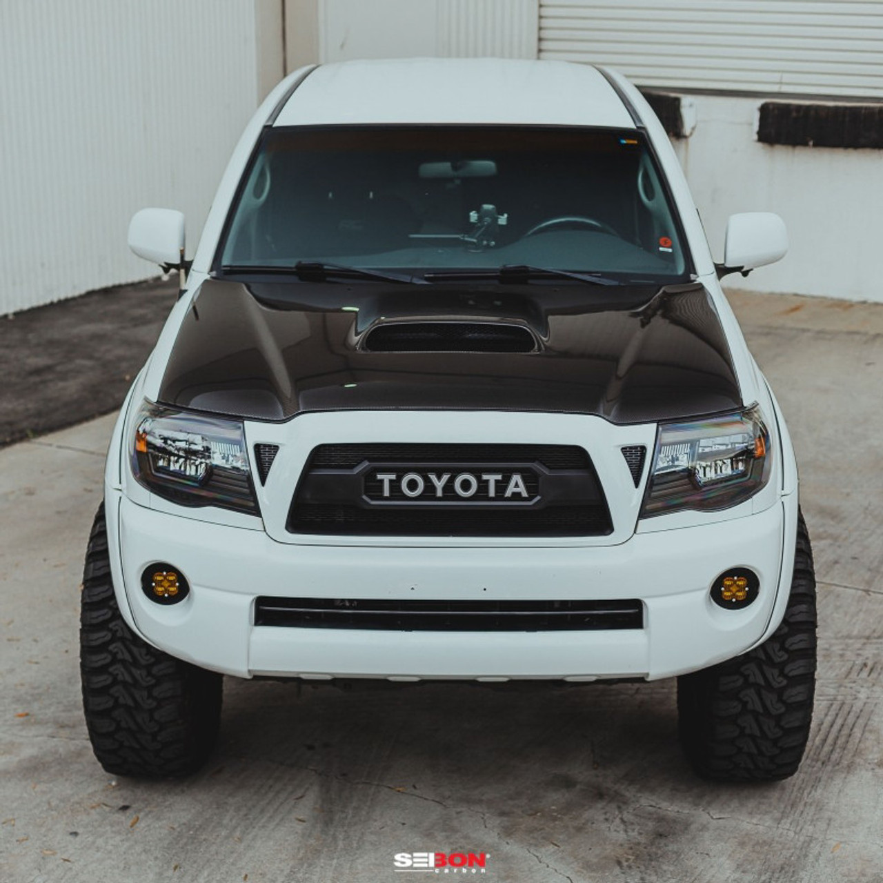 Seibon 05-11 Toyota Tacoma TR-Style Carbon Fiber Hood - HD05TYTA-TR User 1