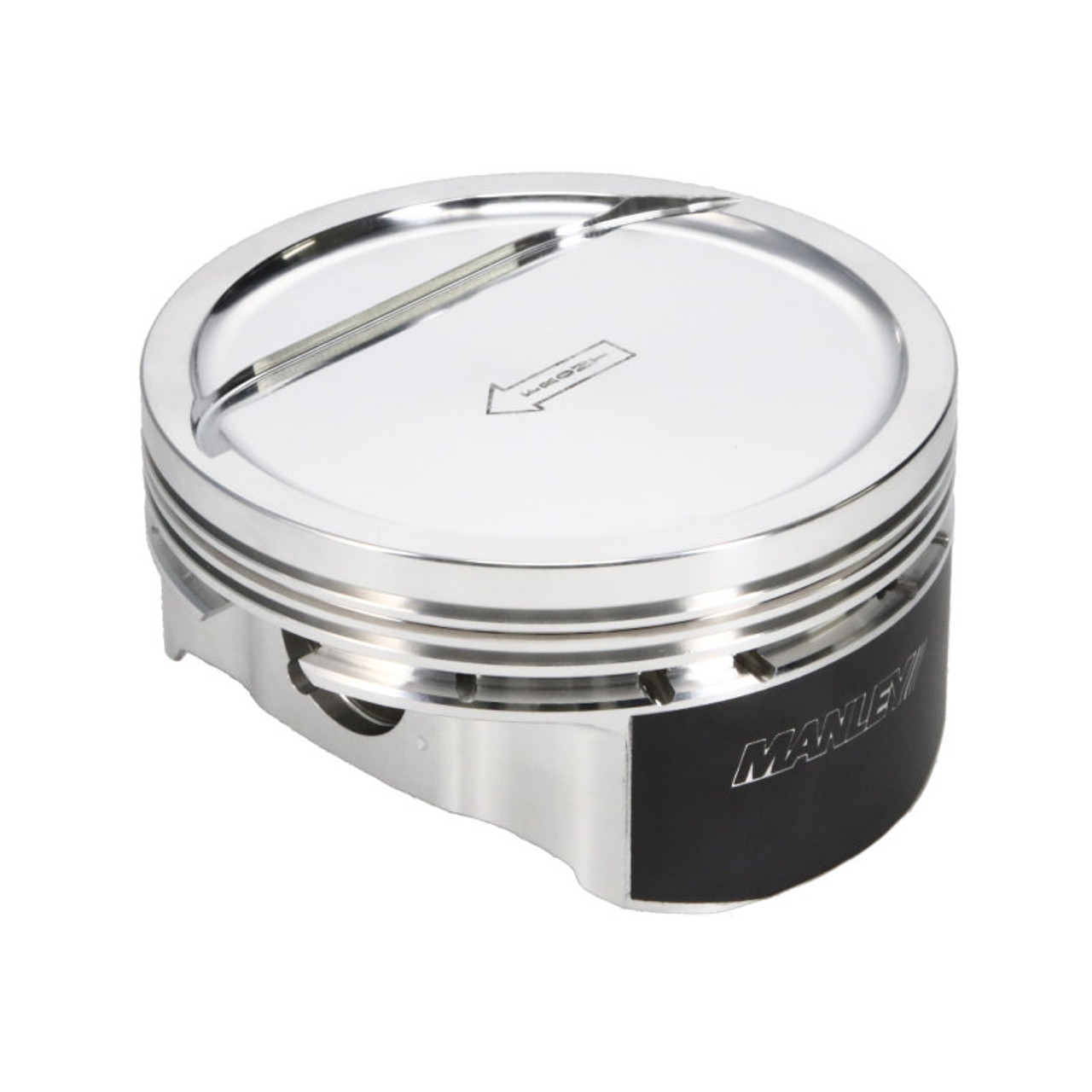 Manley Chevy Small Block Passenger Side Bore 4.0005 -18cc Dish Platinum Series Piston -Single Piston - 596205PC-1 Photo - Primary