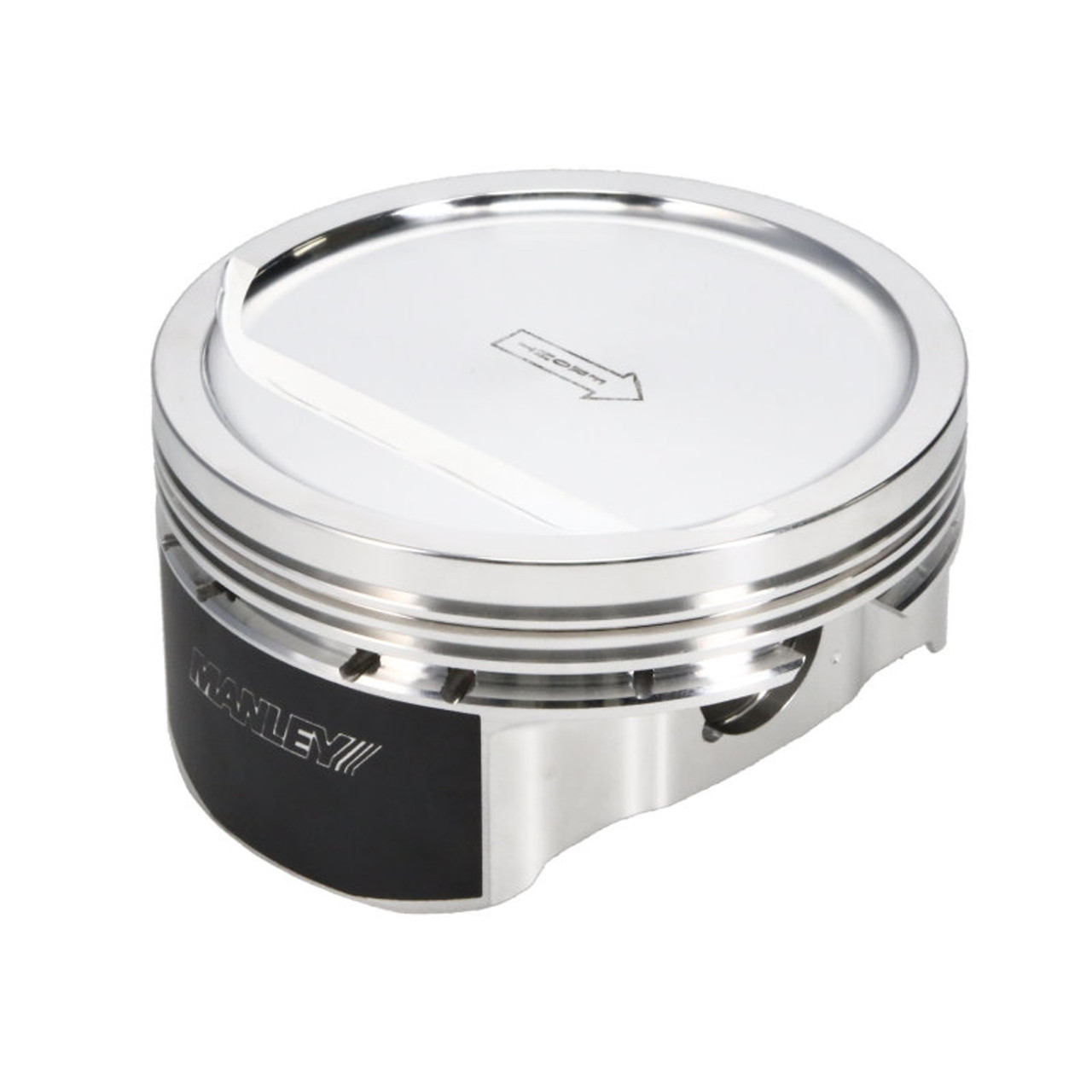 Manley Chevy Small Block Passenger Side Bore 4.0005 -18cc Dish Platinum Series Piston -Single Piston - 596205PC-1 Photo - out of package