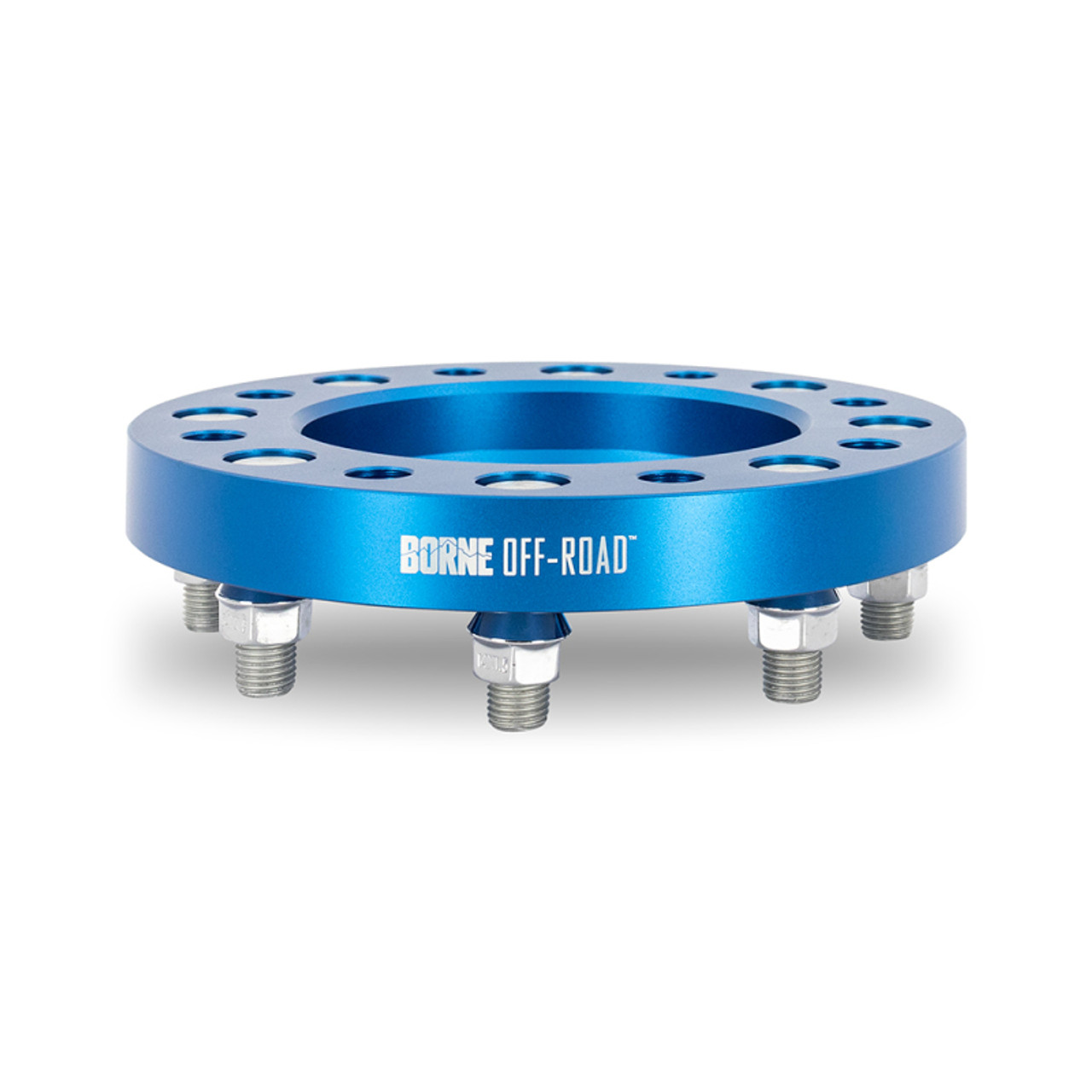 Mishimoto Borne Off-Road Wheel Spacers - 8X165.1 / 121.3 / 38.1 M14 - Blue - BNWS-006-381BL User 1