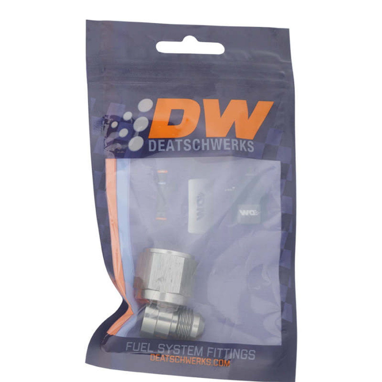 DeatschWerks 8AN Female Flare to 6AN Male Flare Reducer - Anodized DW Titanium - 6-02-0222 Photo - lifestyle view