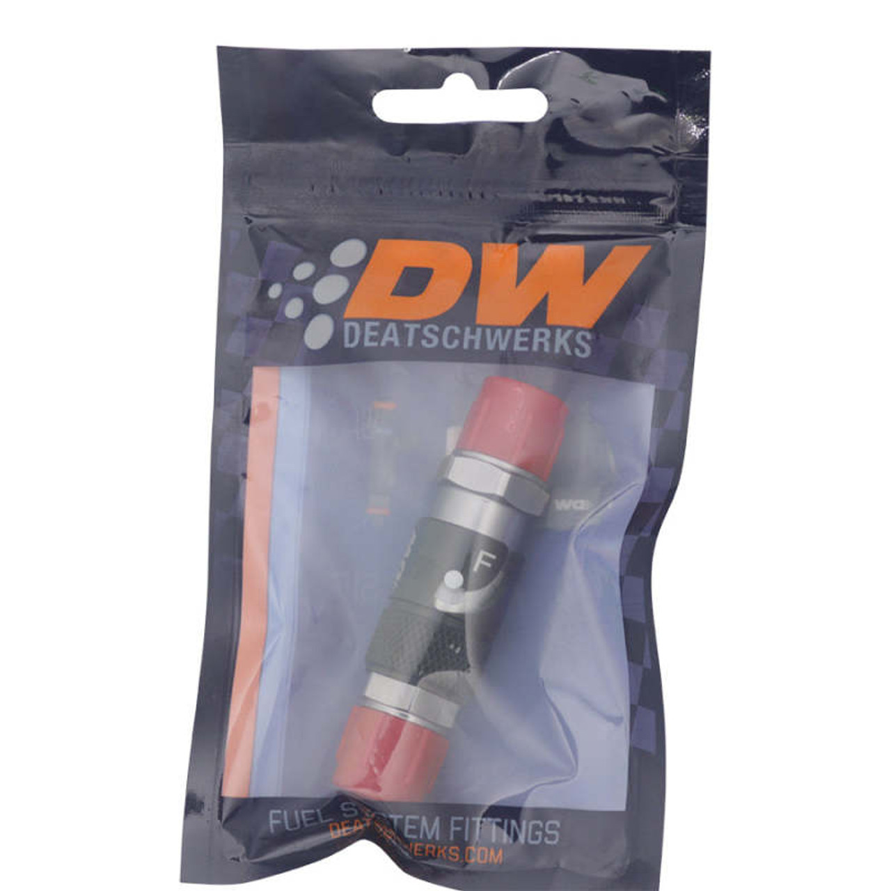 DeatschWerks 6AN Male Flare Quick Disconnect Dry Break Fitting - 2 Pieces Anodized Matte Black - 6-02-0225-B Photo - lifestyle view