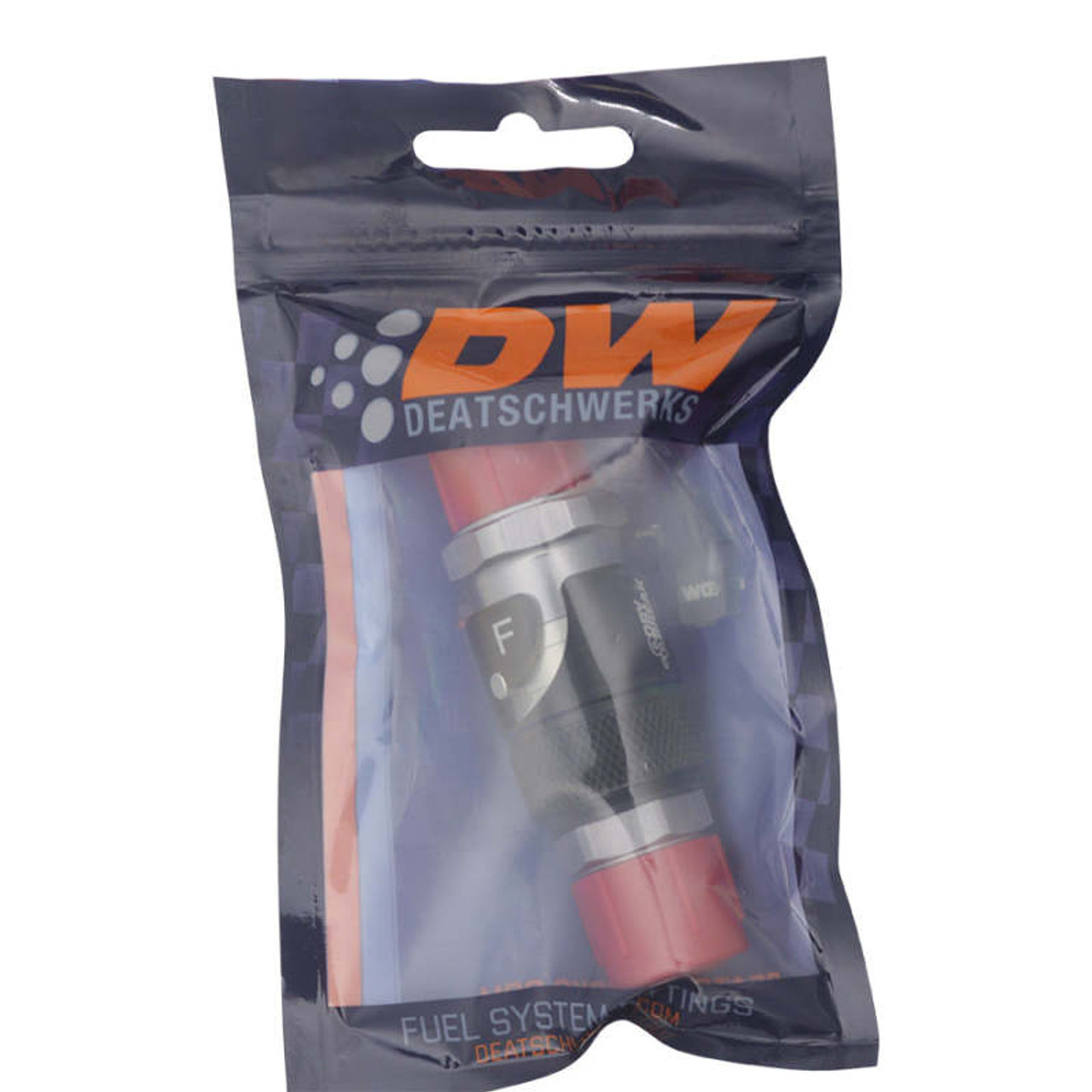 DeatschWerks 8AN Male Flare Quick Disconnect Dry Break Fitting - 2 Pieces Anodized Matte Black - 6-02-0226-B Photo - lifestyle view