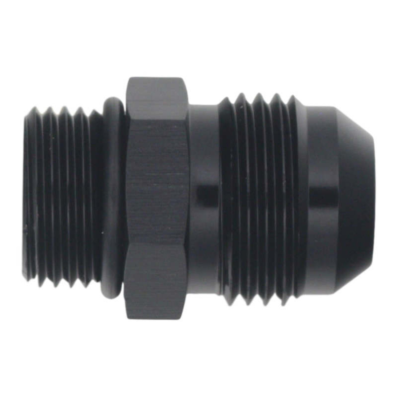 DeatschWerks 8AN ORB Male to 10AN Male Flare Adapter - Anodized Matte Black - 6-02-0408-B Photo - Primary