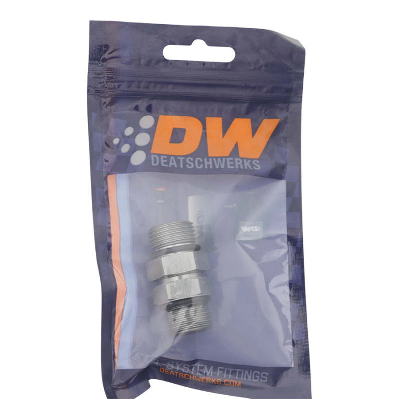 DeatschWerks 8AN ORB Male to 8AN ORB Male Swivel Adapter - Anodized DW Titanium - 6-02-0426 Photo - lifestyle view