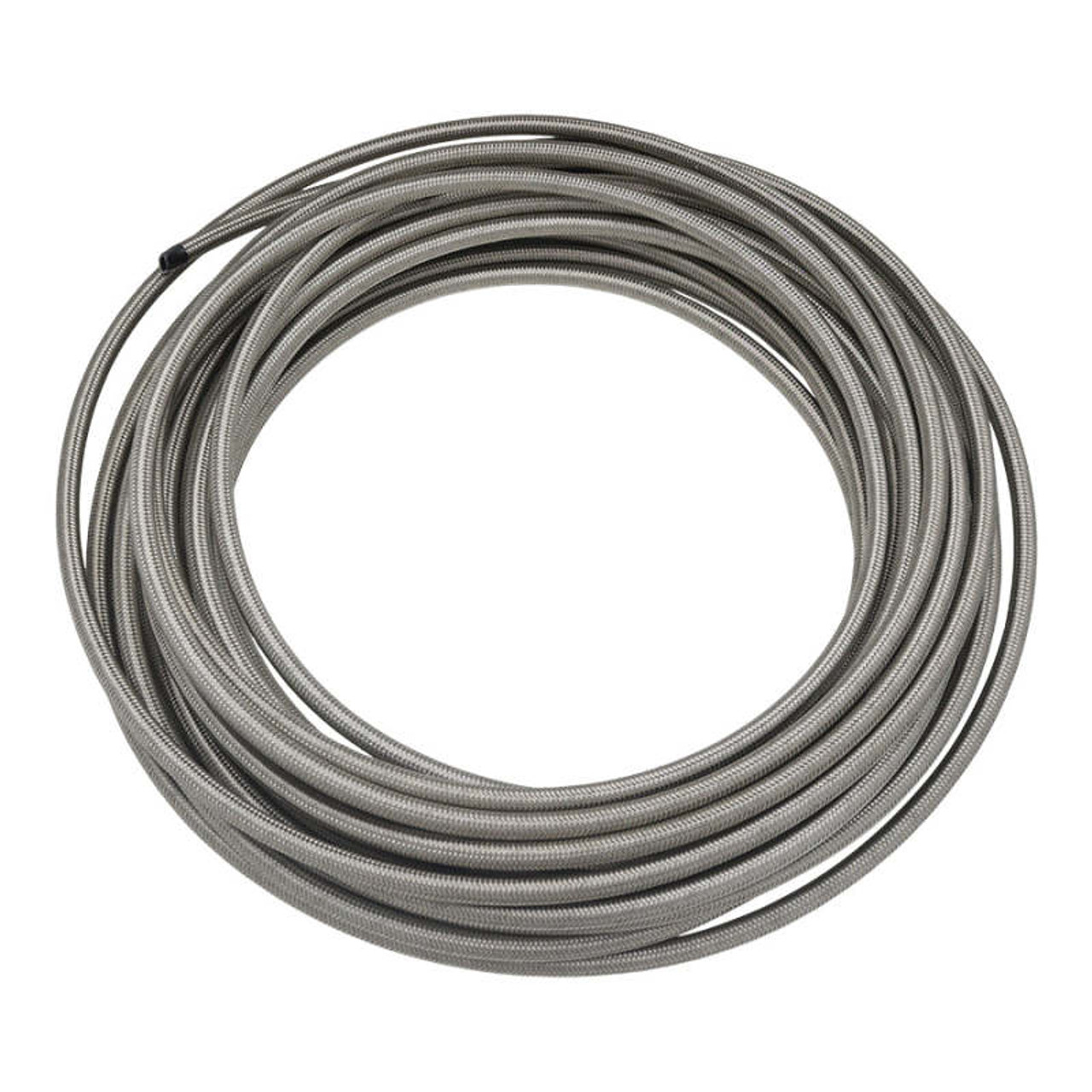 DeatschWerks 6AN Stainless Steel Double Braided PTFE Hose - 50ft - 6-02-0861-50 Photo - Primary