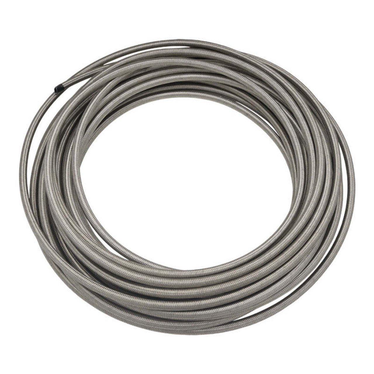 DeatschWerks 8AN Stainless Steel Double Braided PTFE Hose - 50ft - 6-02-0862-50 Photo - Primary