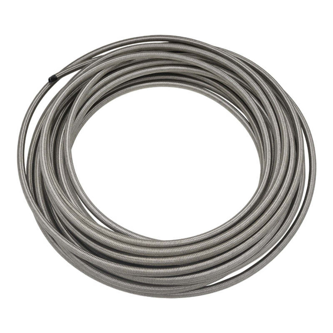 DeatschWerks 10AN Stainless Steel Double Braided PTFE Hose - 50ft - 6-02-0863-50 Photo - Primary