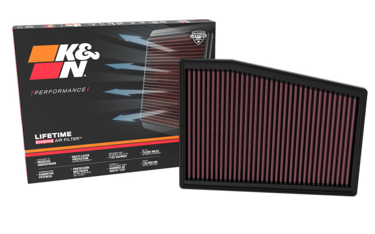 K&N 22-23 Cadillac CT5 V8-6.4L Replacement Air Filter - 33-5128 Photo - out of package