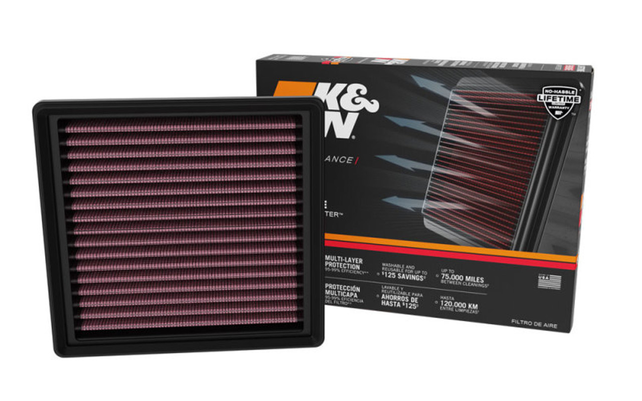 K&N 18-23 Lexus LC500 V8-5.0L Replacement Air Filter - 33-5133 Photo - out of package