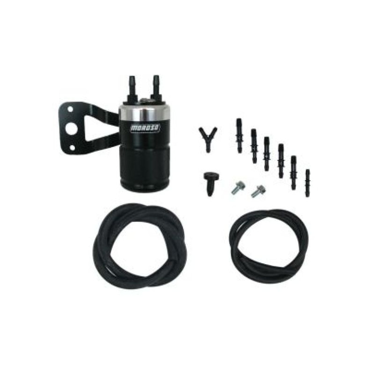 Moroso Harley-Davidson Twin Cam (w/Stock Air Cleaner) Air Oil Separator - Black & Polished - 85715 User 1
