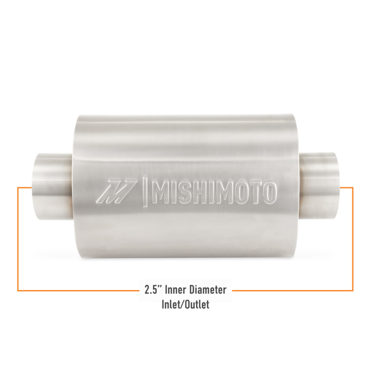 Mishimoto Universal Resonator with 2.5in Inlet/Outlet - Brushed - MMEXH-RES-25BR User 1