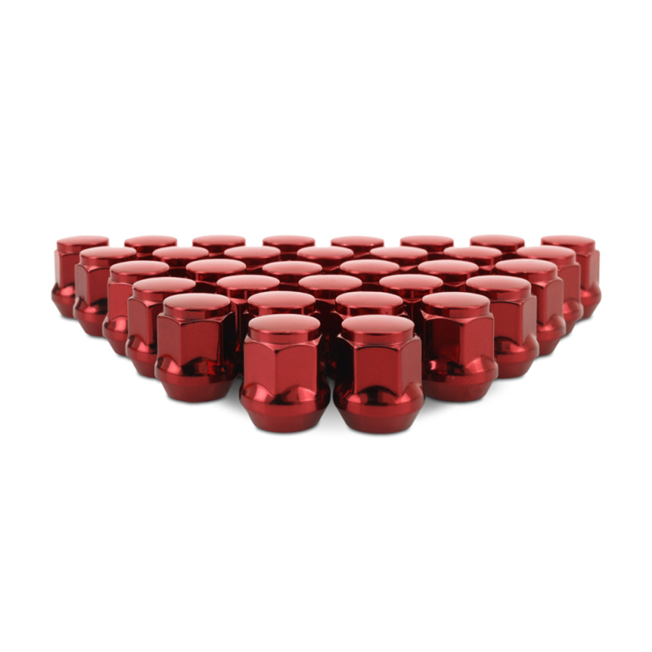 Mishimoto Steel Acorn Lug Nuts M14 x 1.5 - 32pc Set - Red - MMLG-AC1415-32RD User 1