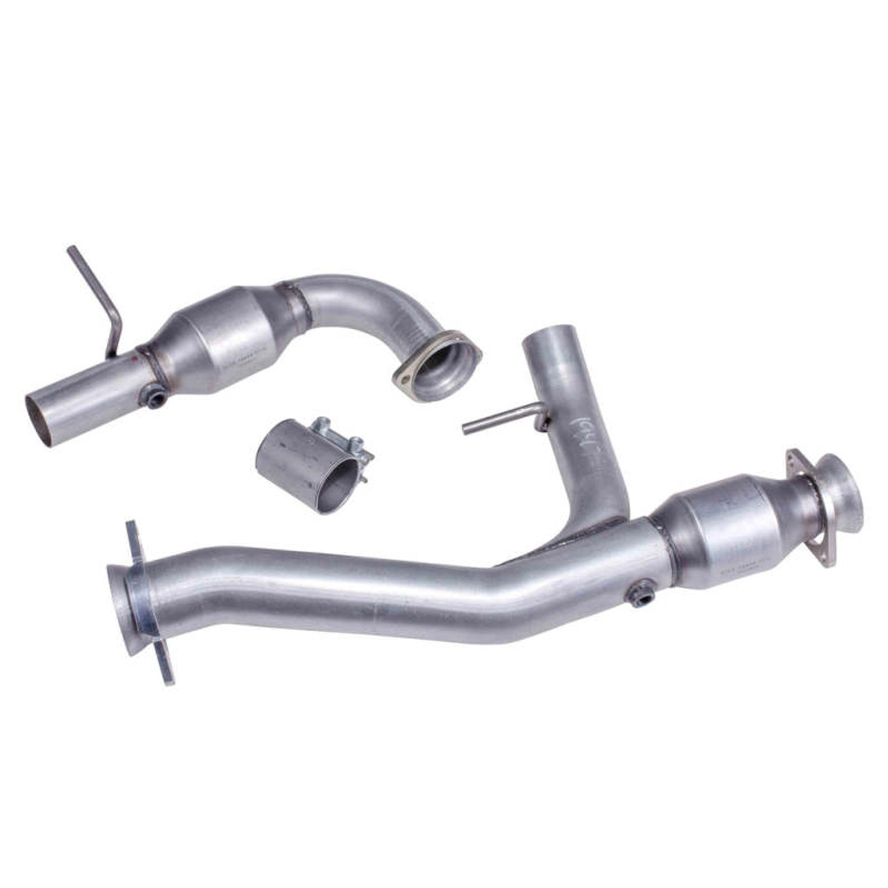 BBK 97-03 Ford F-150 4.6L/5.4L Short Mid Y Pipe w/Catalytic Converters (For 3530 Series Headers) - 35301 Photo - Primary