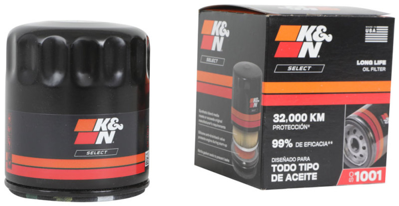 K&N 04-18 Chevrolet Aveo 1.6L L4 / 04-16 Chevrolet Tornado 1.8L L4 Spin-On Oil Filter - SO-1001 Photo - out of package