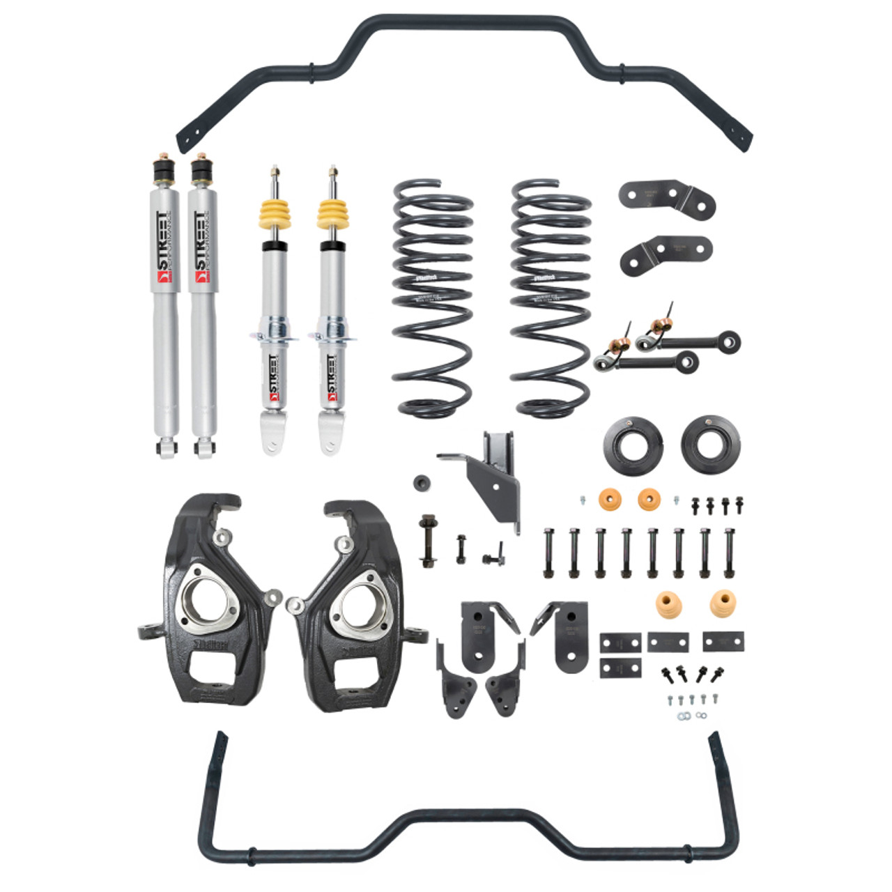 Belltech 2019+ RAM 1500 2WD/4WD Lowering Kit w/ Street Performance Shocks - 3-4in Front 4-5in Rear - 1062SPS Photo - Primary