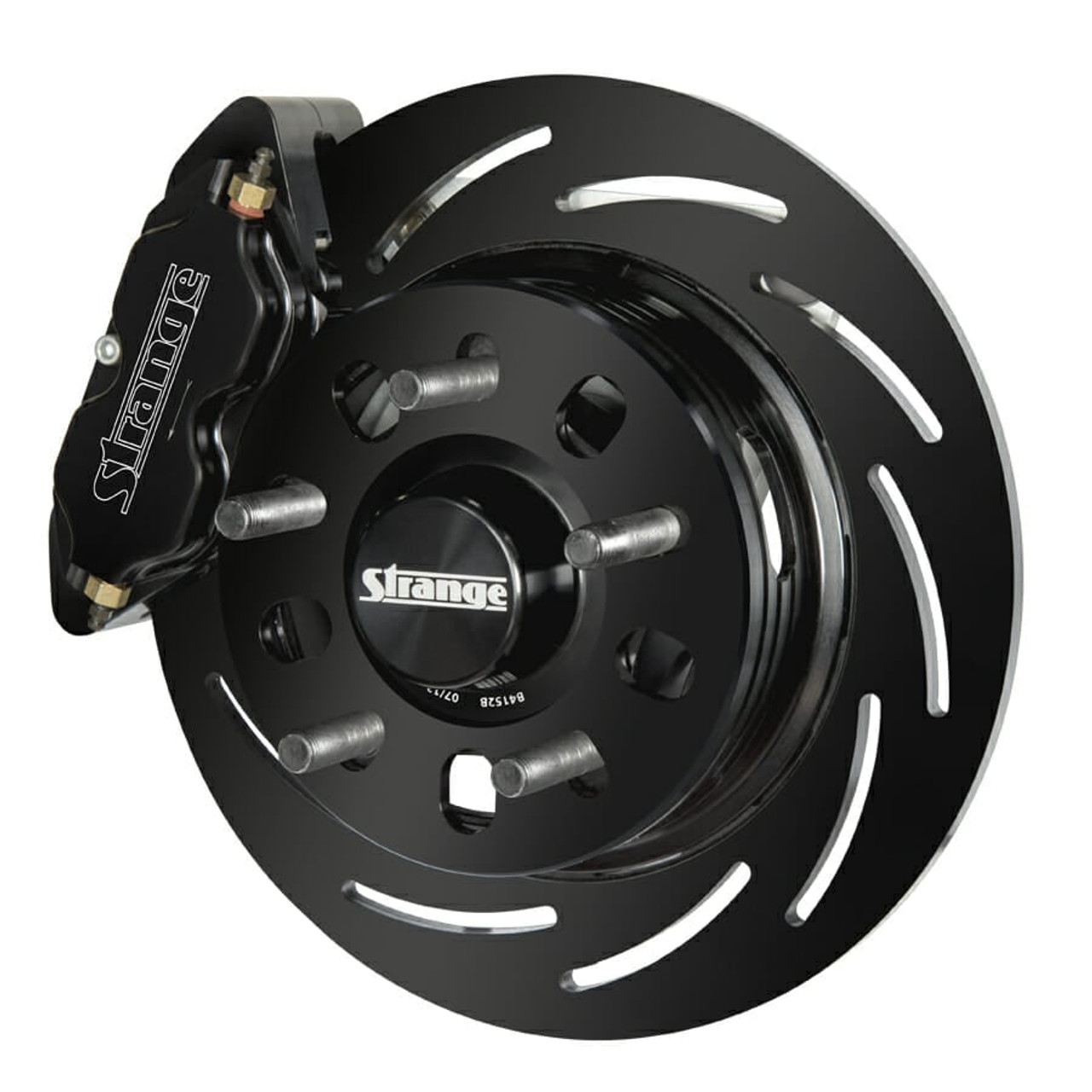 Strange Pro II Front Brake Kit 1994-2004 Ford Mustang - 4 1/2" B.C. 2 Pc Rotors, 4 Piston Calipers & DTC-30 Semi Metallic Pads