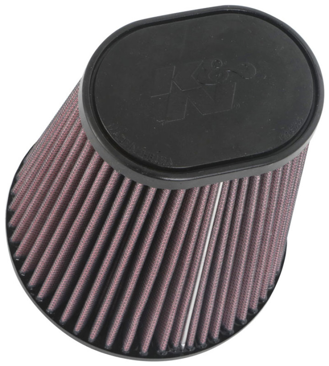 K&N Universal Clamp-On Air Filter 3-1/2in 10 Degree Flange 5-3/4in B 4-1/2in x 3-1/4in T 7in H - RU-1033 Photo - Primary