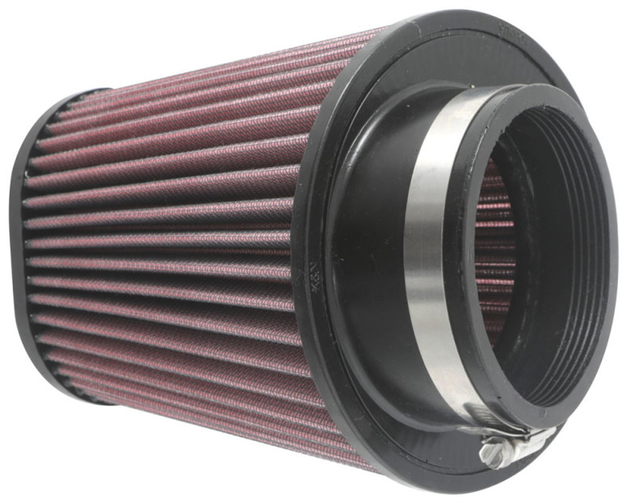 K&N Universal Clamp-On Air Filter 3-1/2in 10 Degree Flange 5-3/4in B 4-1/2in x 3-1/4in T 7in H - RU-1033 Photo - lifestyle view