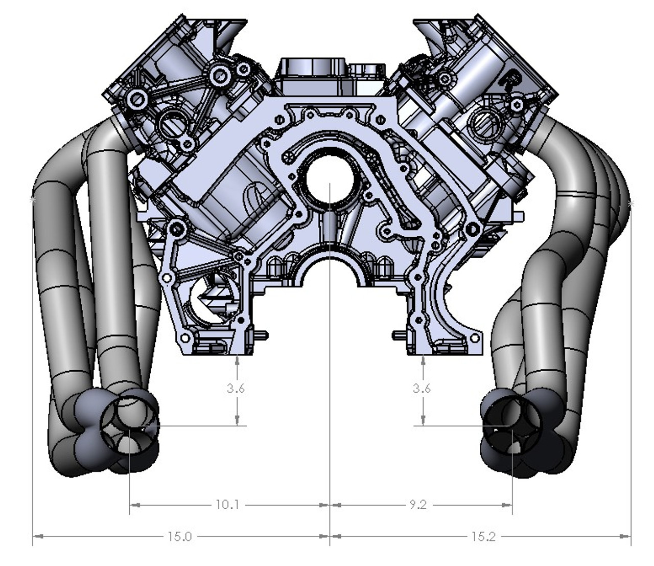 Ultimate 7.3 Ford Godzilla Headers for 1979-2004 Mustangs