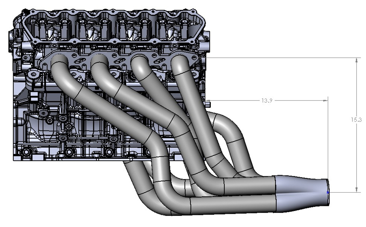 Ultimate 7.3 Ford Godzilla Headers for 1979-2004 Mustangs