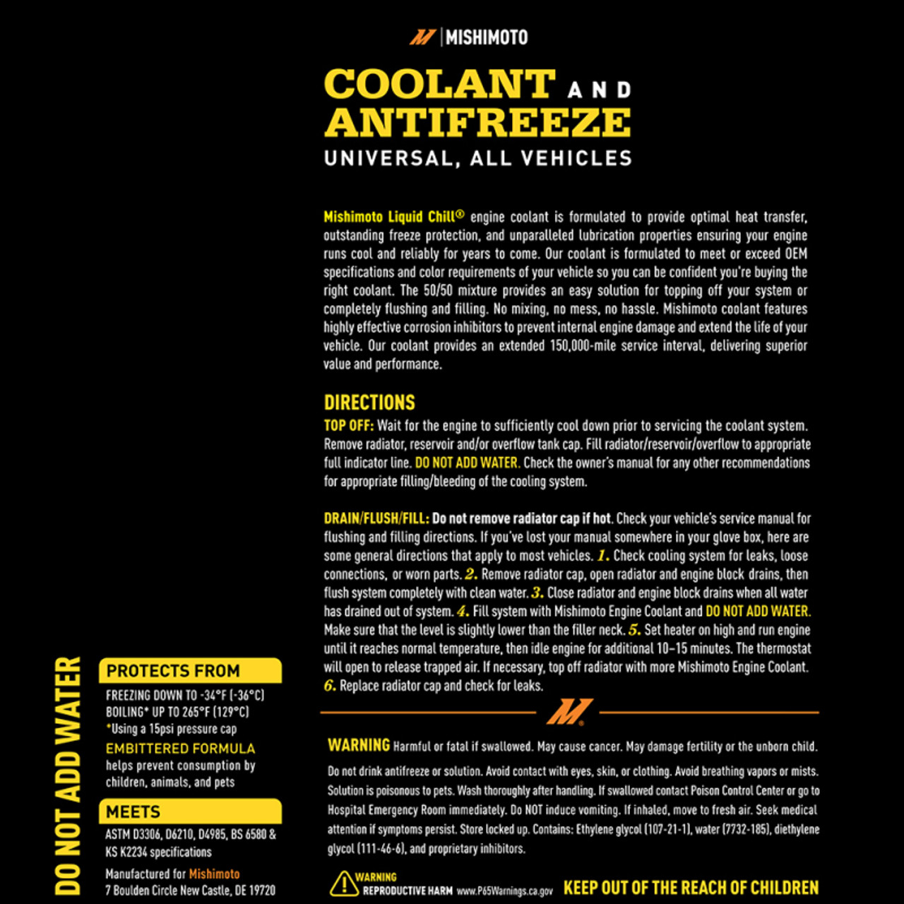 Liquid Chill EG Coolant, Universal, Yellow - MMRA-LC-EG-YW User 1