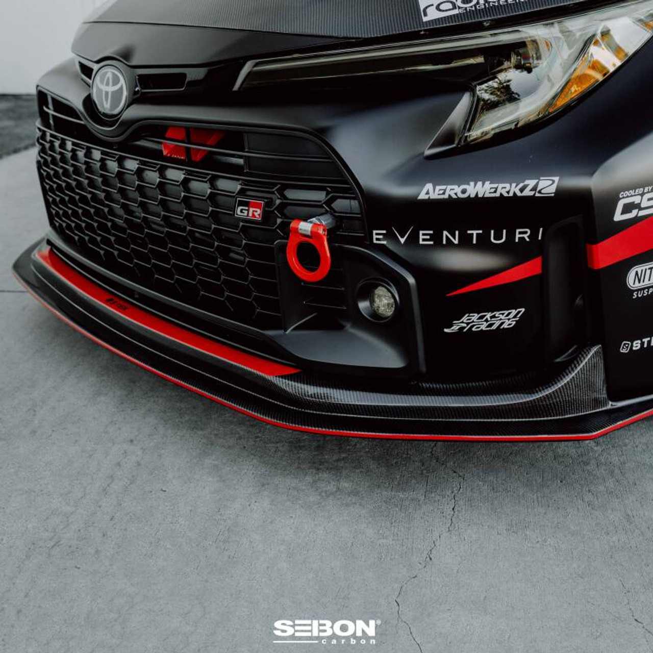 Seibon 2023+ Toyota GR Corolla MB-Style Carbon Fiber Front Lip - FL23TYGRCOR-MB User 1