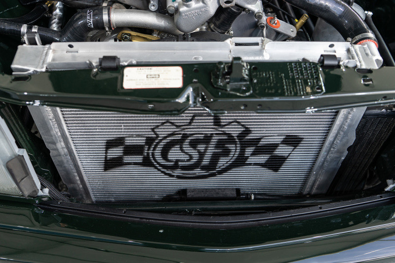 CSF 84-88 Mercedes-Benz W201 190E 2.3L - 16 w/ A/C High Performance Aluminum Radiator - 7220 Photo - Mounted