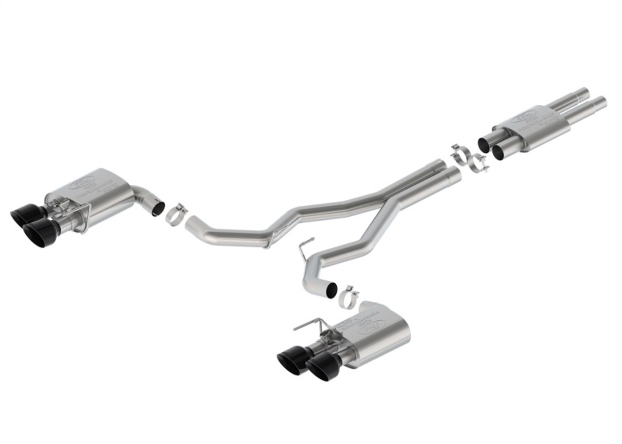Ford Racing 2024 Mustang Dark Horse 5.0L Cat-Back Sport Active Exhaust - Black Tip - M-5200-DHS Photo - Primary