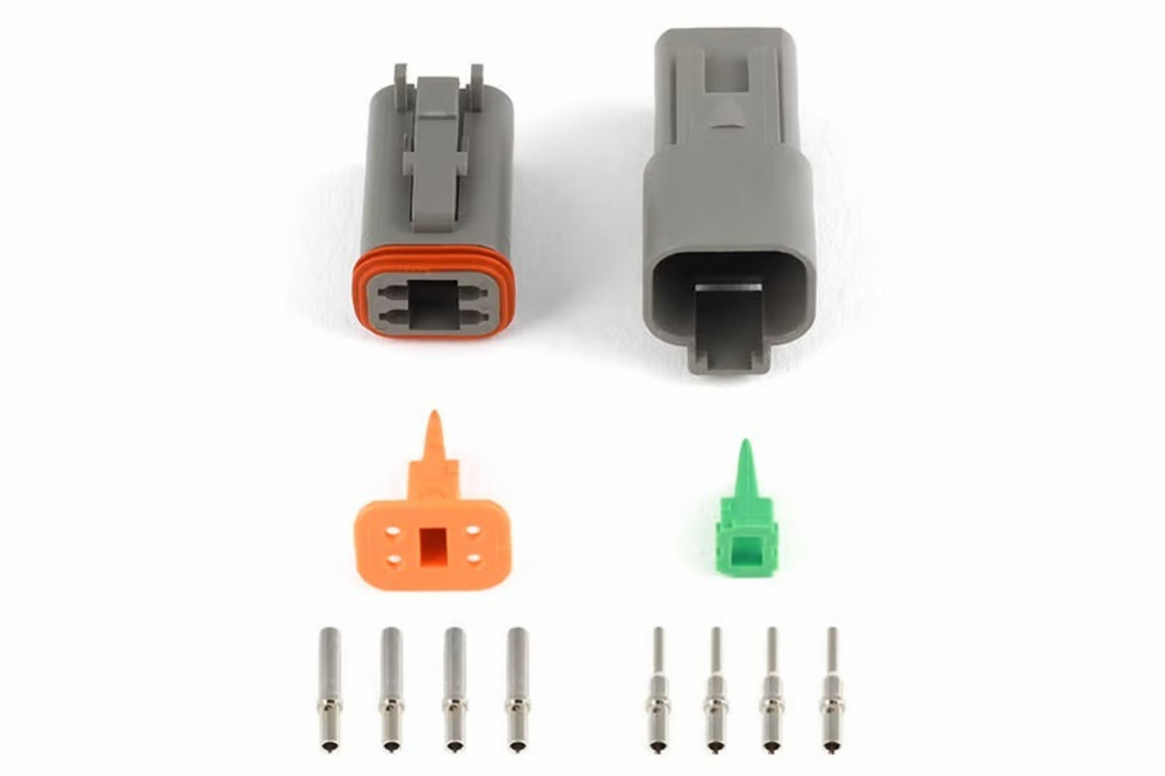 Haltech Matching Set of Deutsch DT-4 Connectors 13 Amp Plug & Pins Only - HT-031114 User 1