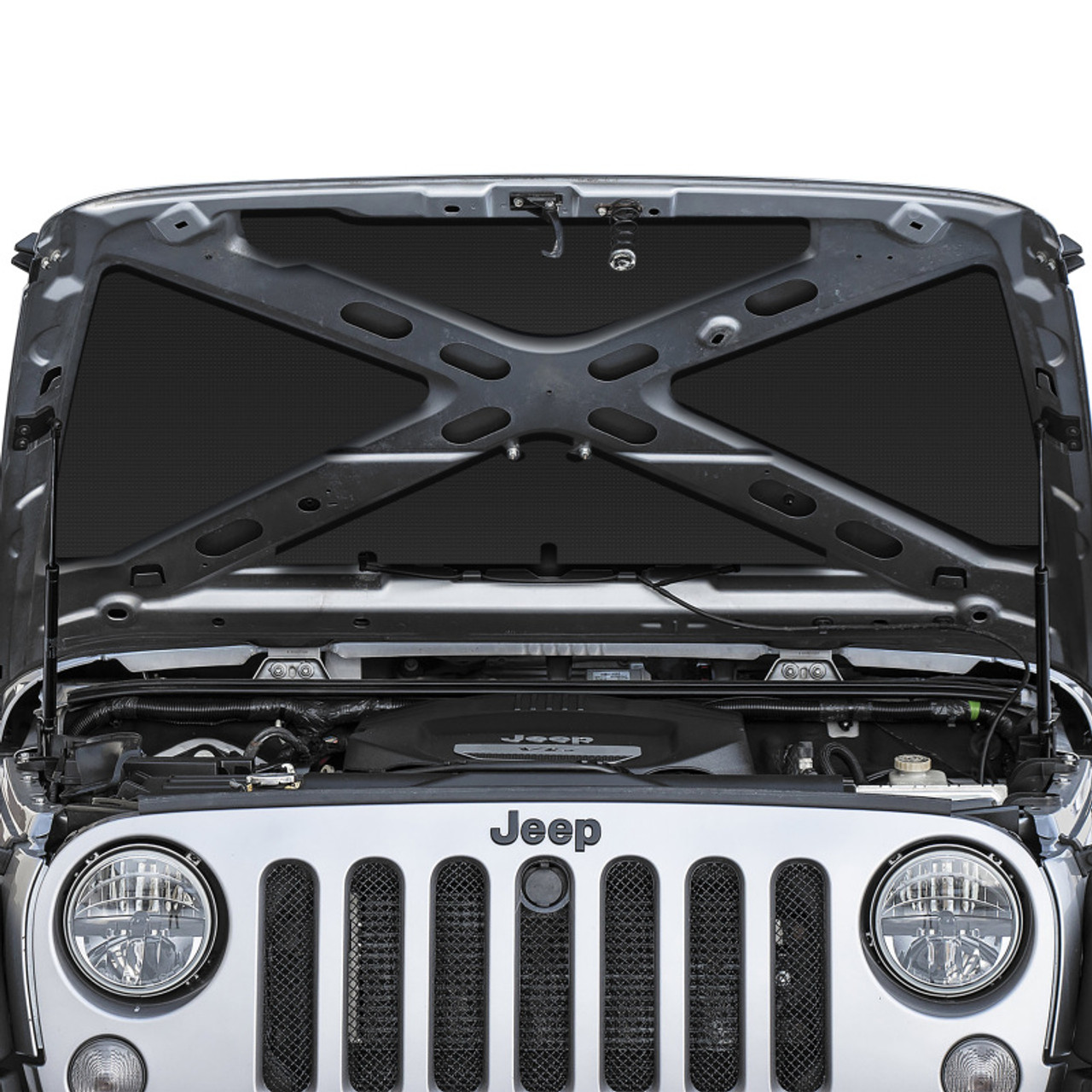 DEI 07-18 Jeep Wrangler JK Under Hood Liner Kit - 50083 Photo - lifestyle view