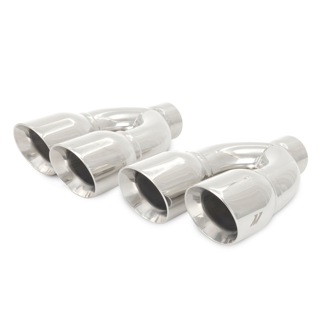 Mishimoto Universal Steel Muffler Tip 2.5in Inlet Dual Y Polished - MMEXH-TIP-QY25P Photo - Primary
